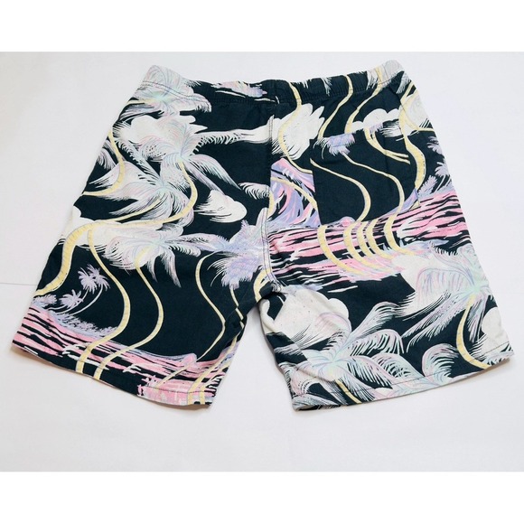 H&M Linen Cotton Blend Shorts Mens Large Relaxed Fit‎ Tropical Hawaiian Printed - Picture 3 of 12